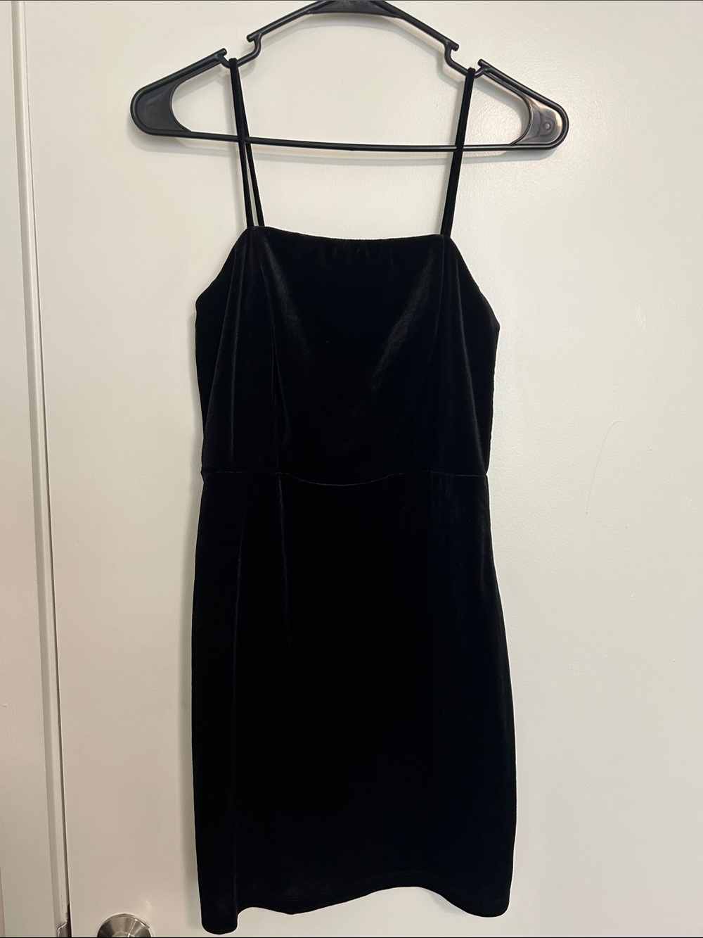 NWT Black Suede Mini Dress, Size M